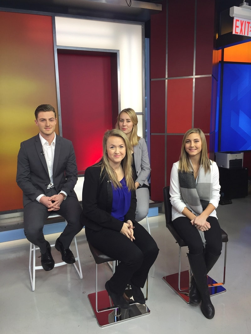  From top left to right: Nicholas Lambis (GCSC Ambassador), Matiya Szauer (GCSC Ambassador), Sheila Cassidy (GCSC Director) and Vanessa McMullen (GCSC Ambassador) on The Morning Show 